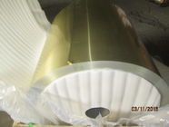 Tira de aluminio revestida de epoxy de oro de la aleta para diversa anchura del aire acondicionado 0.115m m