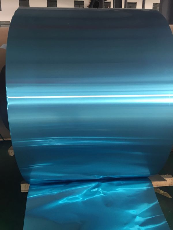 Acción de aluminio azul, de oro de la aleta del grueso de la tira los 0.105MM en cambiador de calor